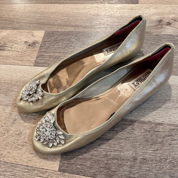 Other - Women Gold Leather Shoes